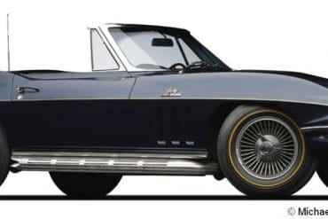 1966 corvette 427 roadster f3q