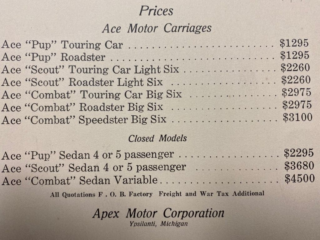 Ace Motor Carriages