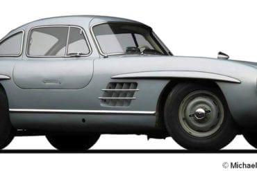 1955 mercedes benz 300sl coupe f3q