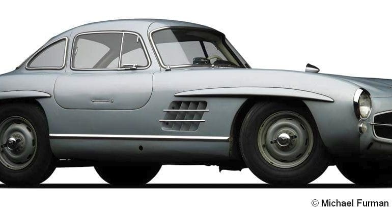 1955 mercedes benz 300sl coupe f3q